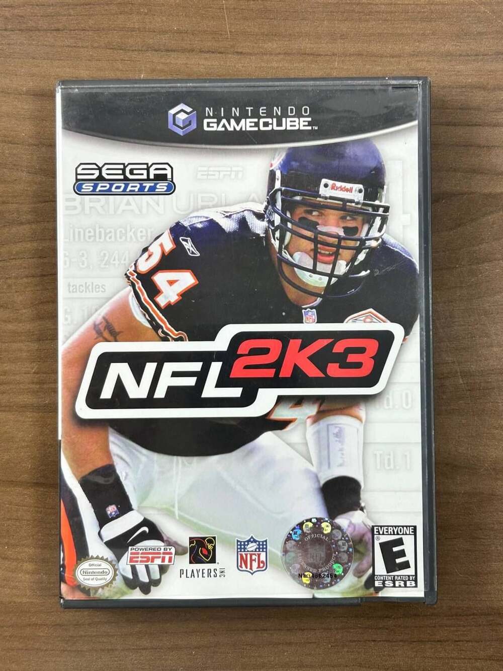 NFL 2K3 Nintendo GameCube 2002 Sega Sports Disc Case Manual